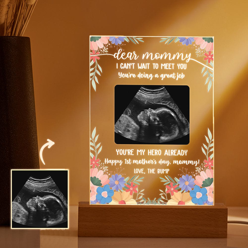 Personalized Night Lamp Dear Mommy You're My Hero Already First Mother's Day Gifts