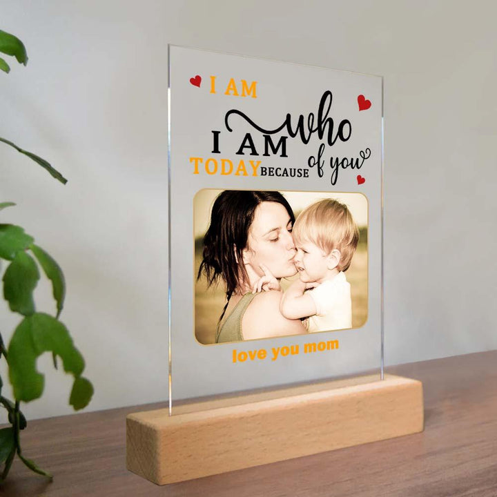 Mother's Day Gift Custom Photo Keychian/Plaque/Night Light For Mom
