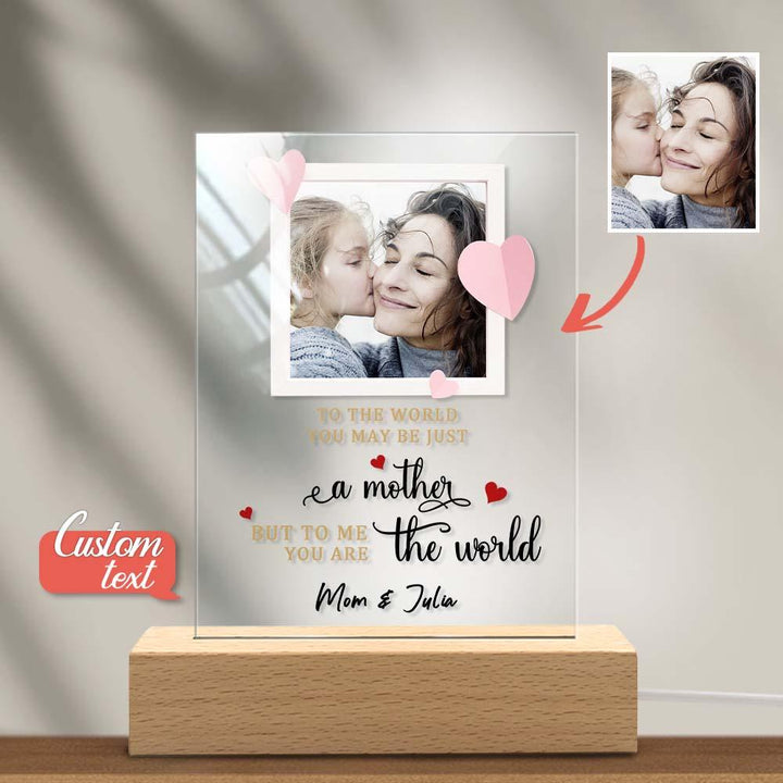Mother's Day Gift Custom Photo Keychian/Plaque/Night Light For Mom