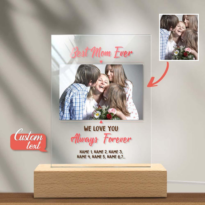 Mother's Day Gift Custom Photo Keychian/Plaque/Night Light For Mom