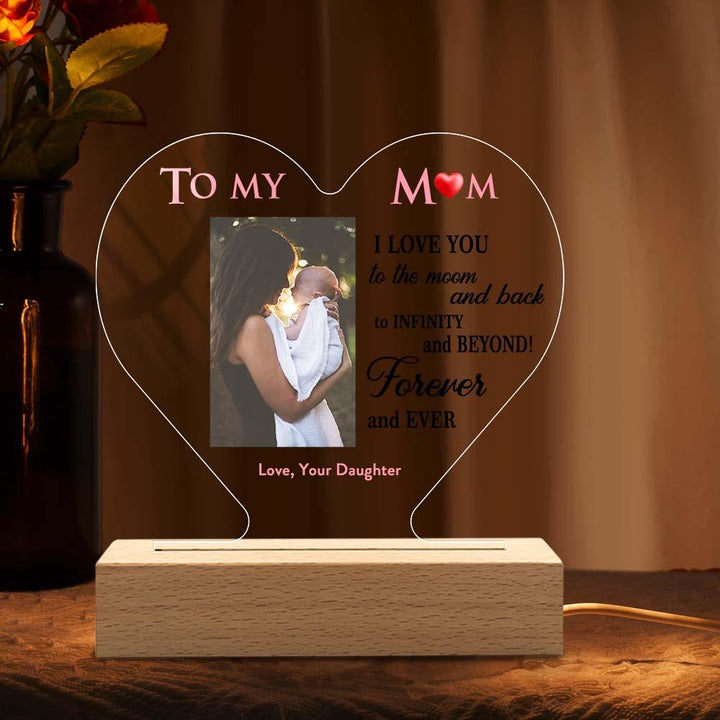 Mother's Day Gift Custom Photo Keychian/Plaque/Night Light For Mom