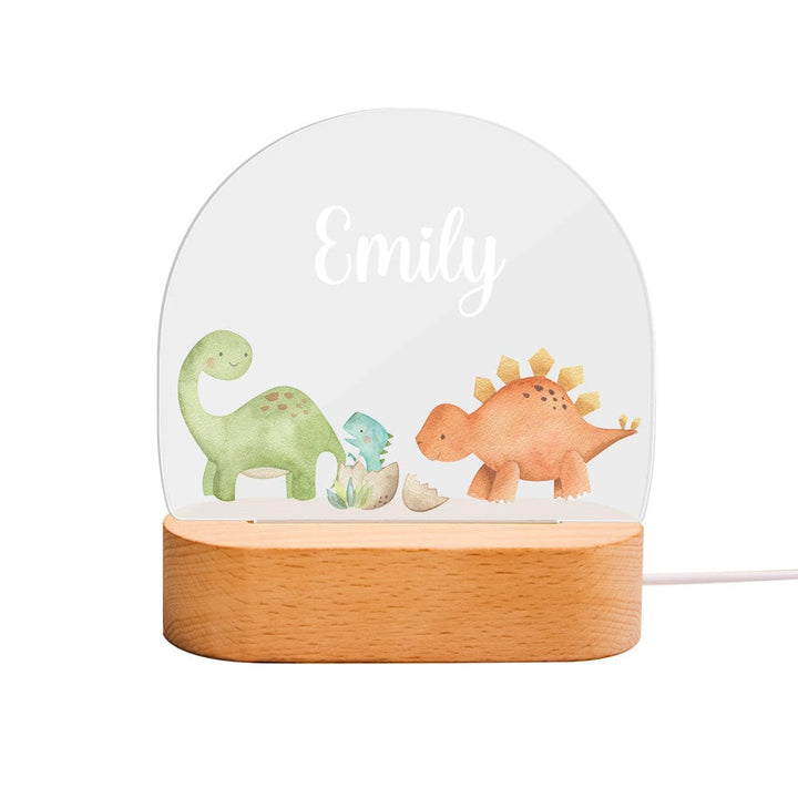 Personalized Name Baby Dinosaur Night Light Custom Name Nursery Room Lamp Gift For Kids