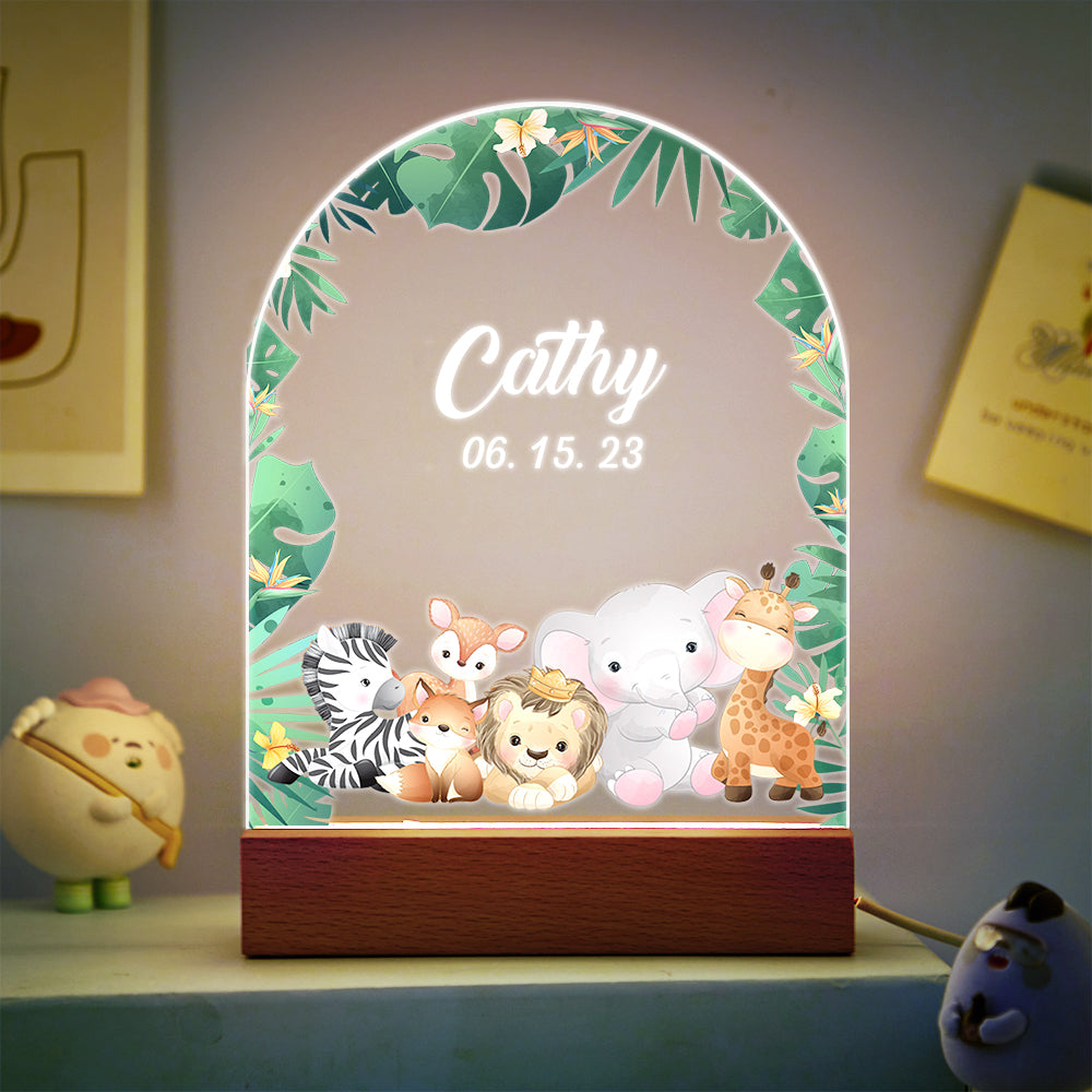 Custom Name Christmas Tree Personalized Santa Elk Night Light Bedroom Christmas Gift 3D Room Decor Night Light Desk Lamp Night Light Gift