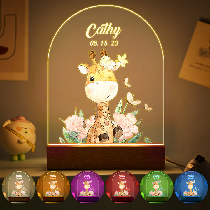 Custom Name Christmas Tree Personalized Santa Elk Night Light Bedroom Christmas Gift 3D Room Decor Night Light Desk Lamp Night Light Gift