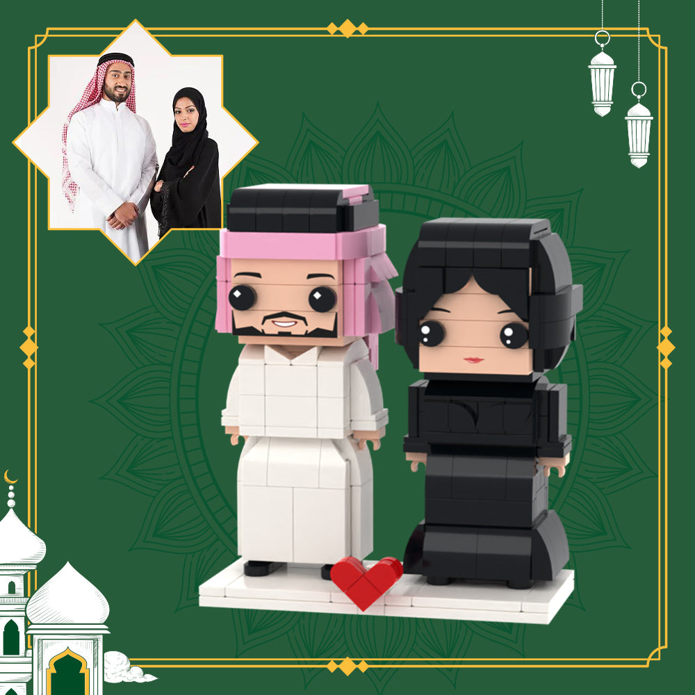 Anniversary Gifts Full Custom 2 People Brick Figures Custom Brick Figures Small Particle Block Toy