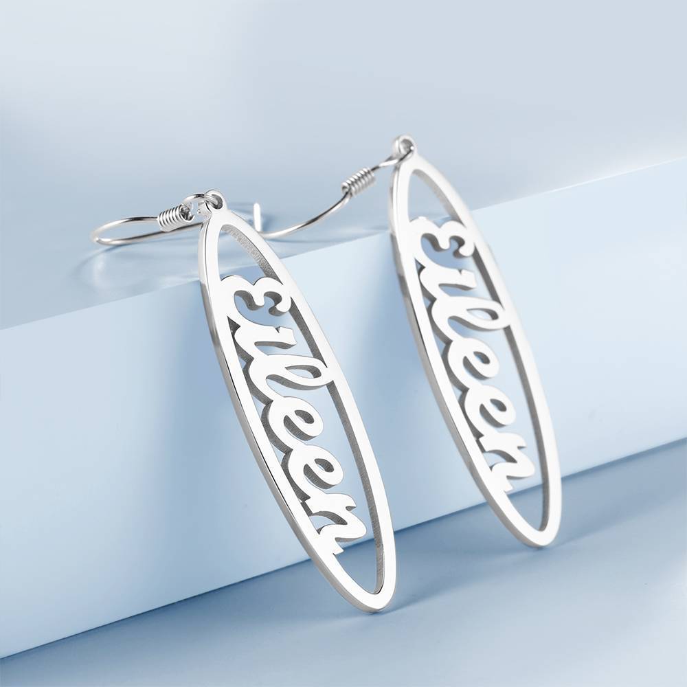 Custom Name Drop Earrings