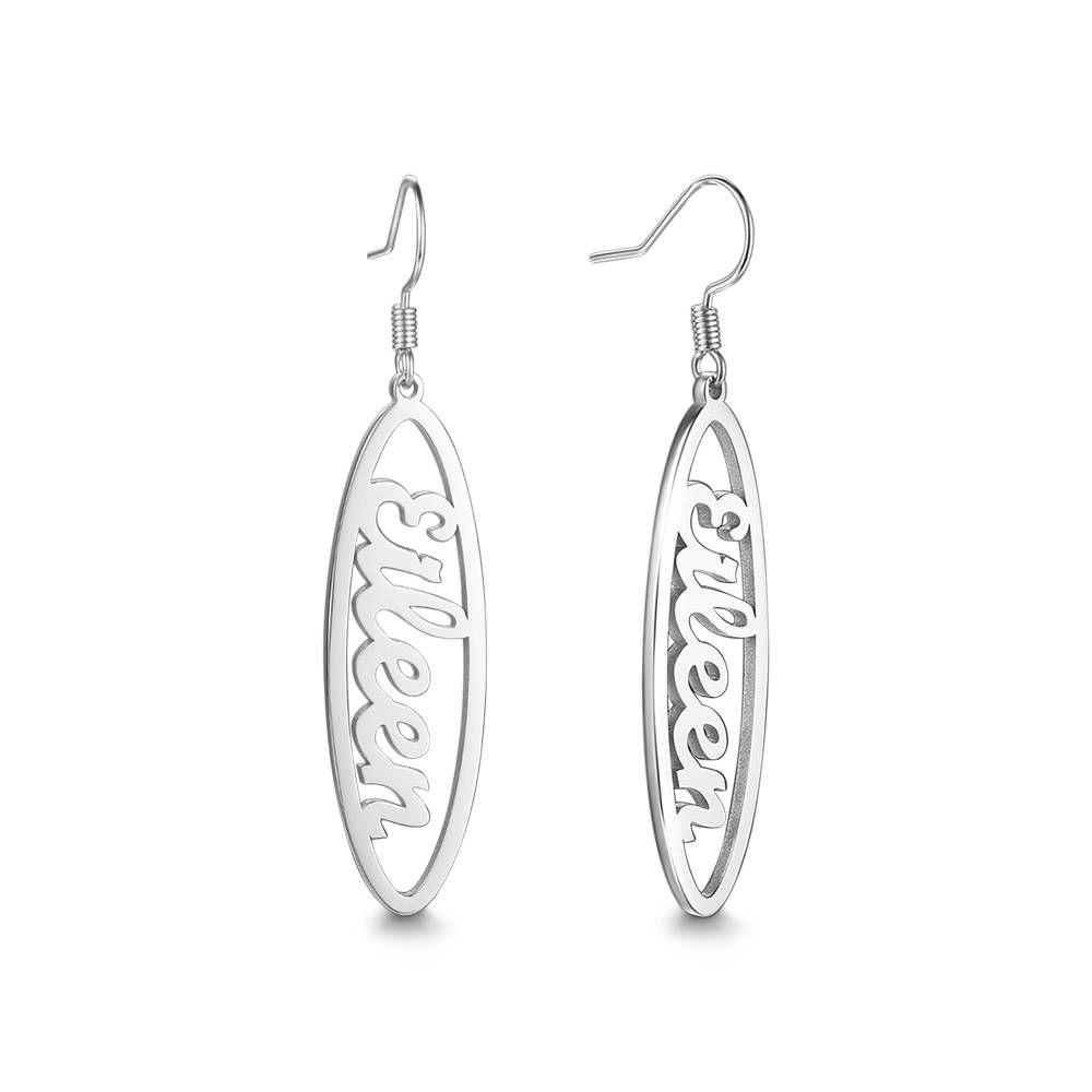 Custom Name Drop Earrings