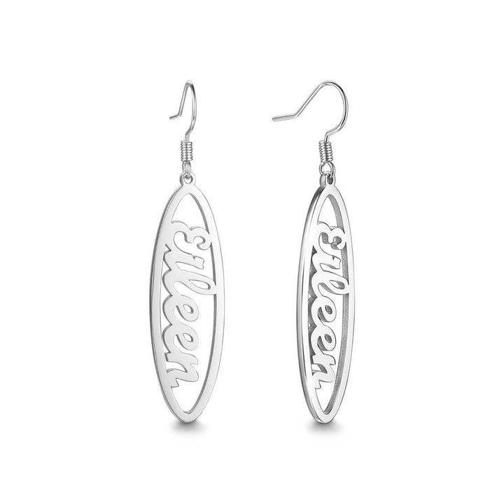 Custom Name Drop Earrings