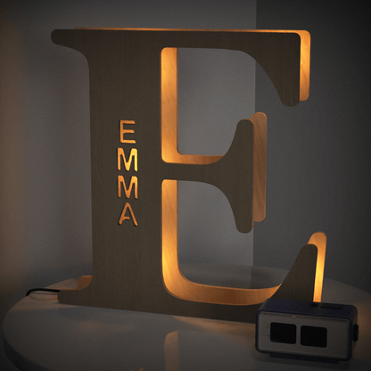 Personalized Name Wooden Letter Night Light 28CM