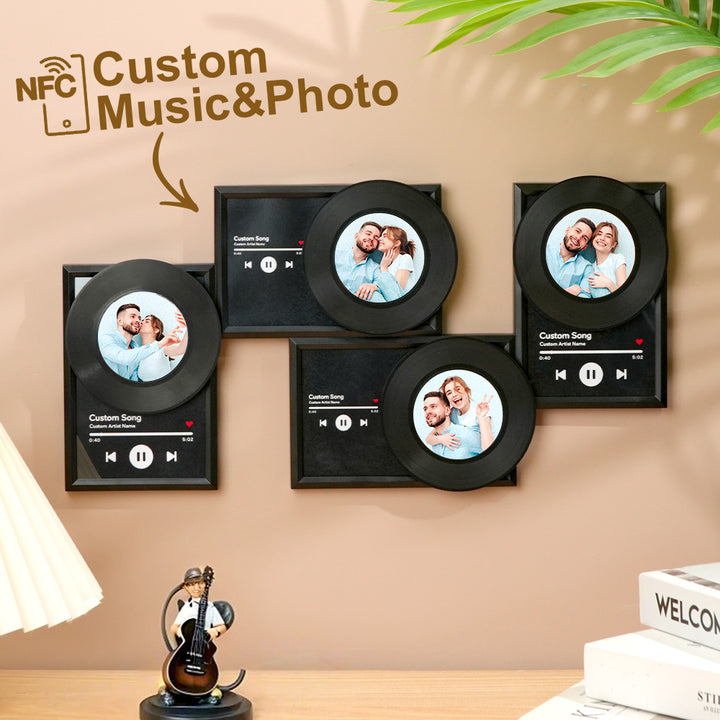 Personalized NFC Vinyl Record Music Photo Wall Decor Gifts for Lover