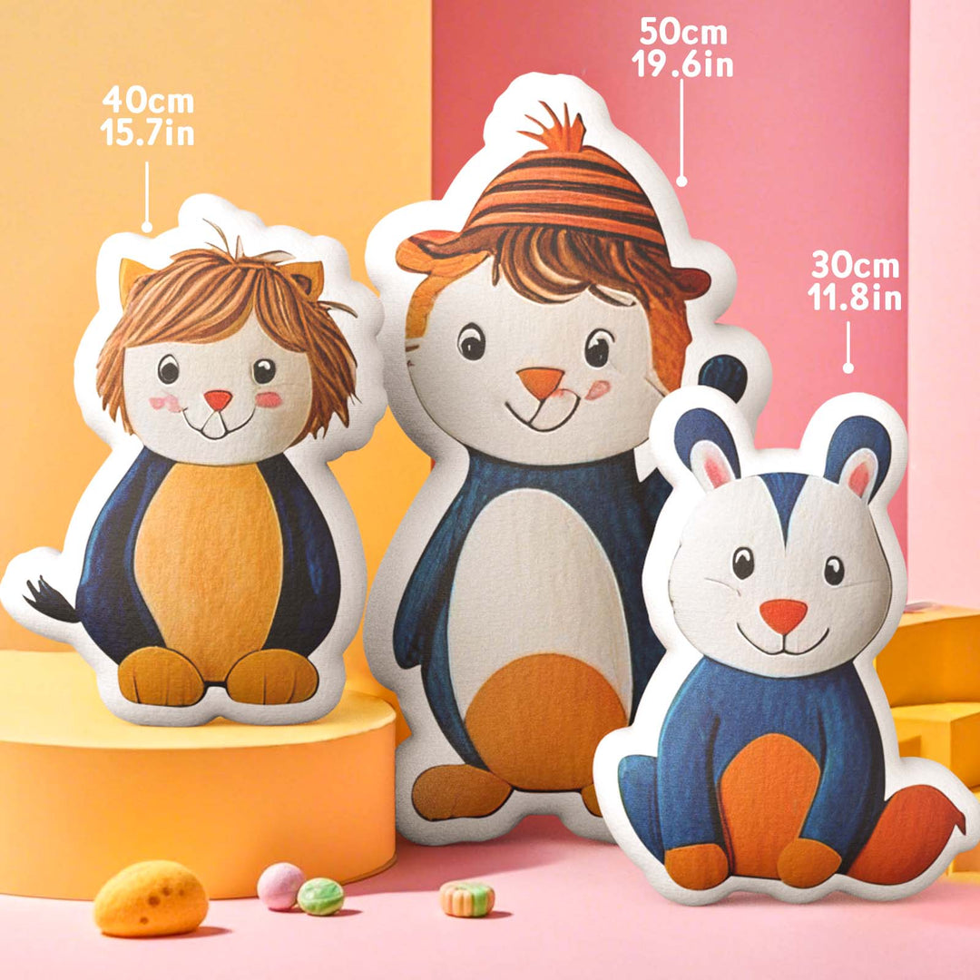 Custom Kids’ Drawing Sound Plush – Personalized Hand-Drawn Recording Shaped Doll