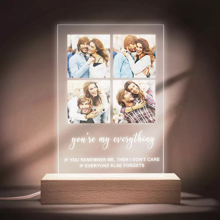 Personalized Photo Keychain/Plaque Custom with Four Photos Best Gifts For Love