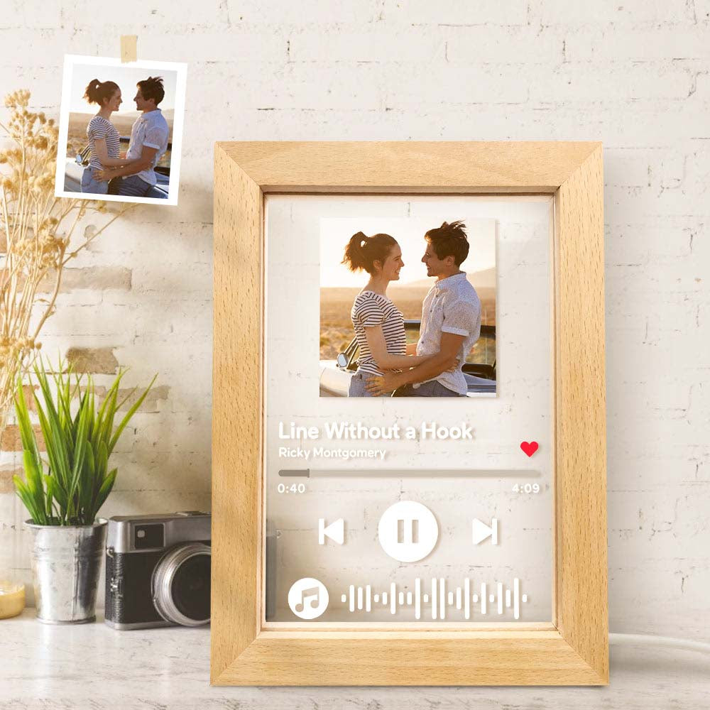 Custom Scannable Music Code Music Art Picture Frame Nignt Light Gift