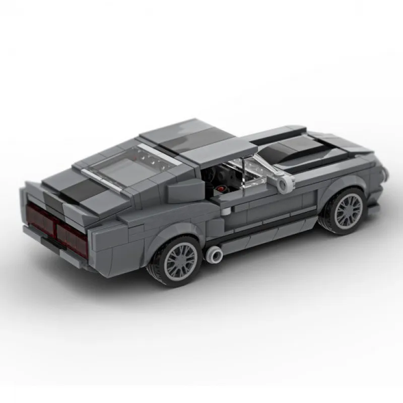 Ford Mustang Shelby GT500 Creative Vehicle Racing Car Building Blocks Construction Toy Brick Figures Gift for Car Lover