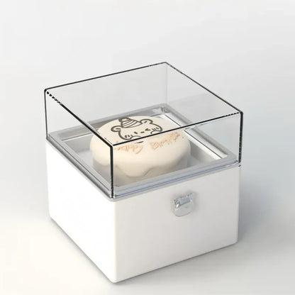 Magical Bear Cake Ring Box Surprise Gift Birthday Gift With Open Adjustable Promise Ring Gift For Lover For Her