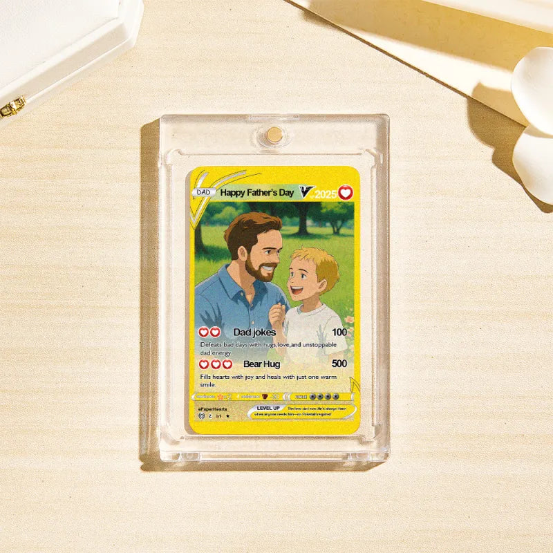 Father's Day Poke Card Custom Poke Card Gift For dad Father's Day Gift Custom Poke Present