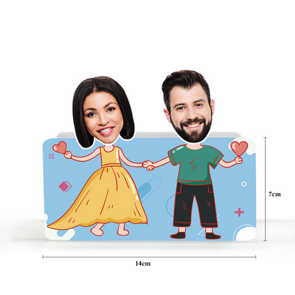 Custom Face Shaking Head Car Dashboard Decorations Personalized Couple Home Decor Ornaments Gift