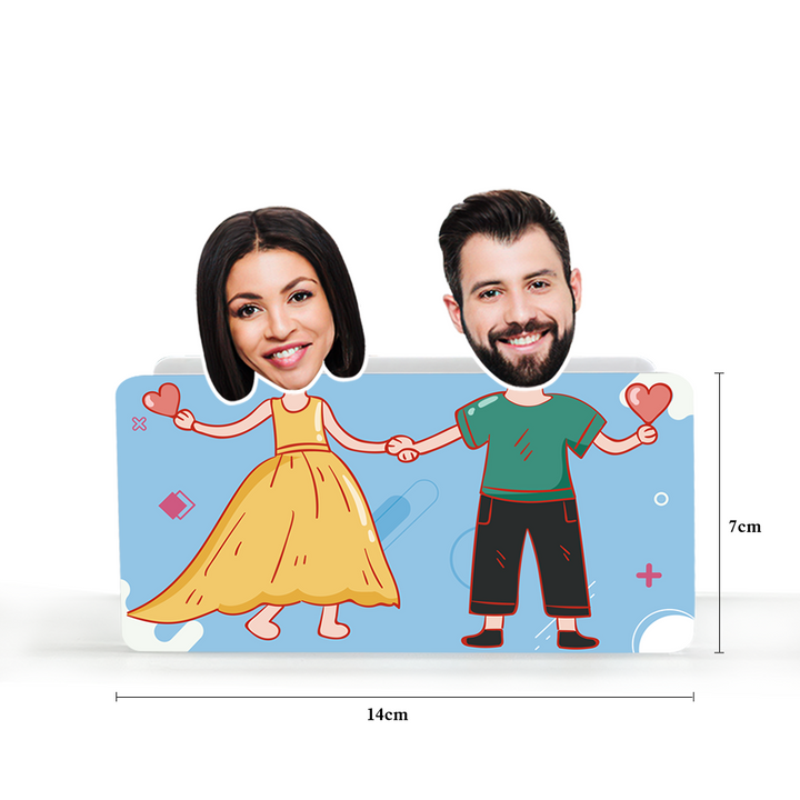 Custom Face Shaking Head Car Dashboard Decorations Personalized Couple Home Decor Ornaments Gift