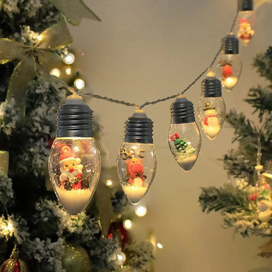 Christmas Vintage Decor String Light Led Bulbs String Lights