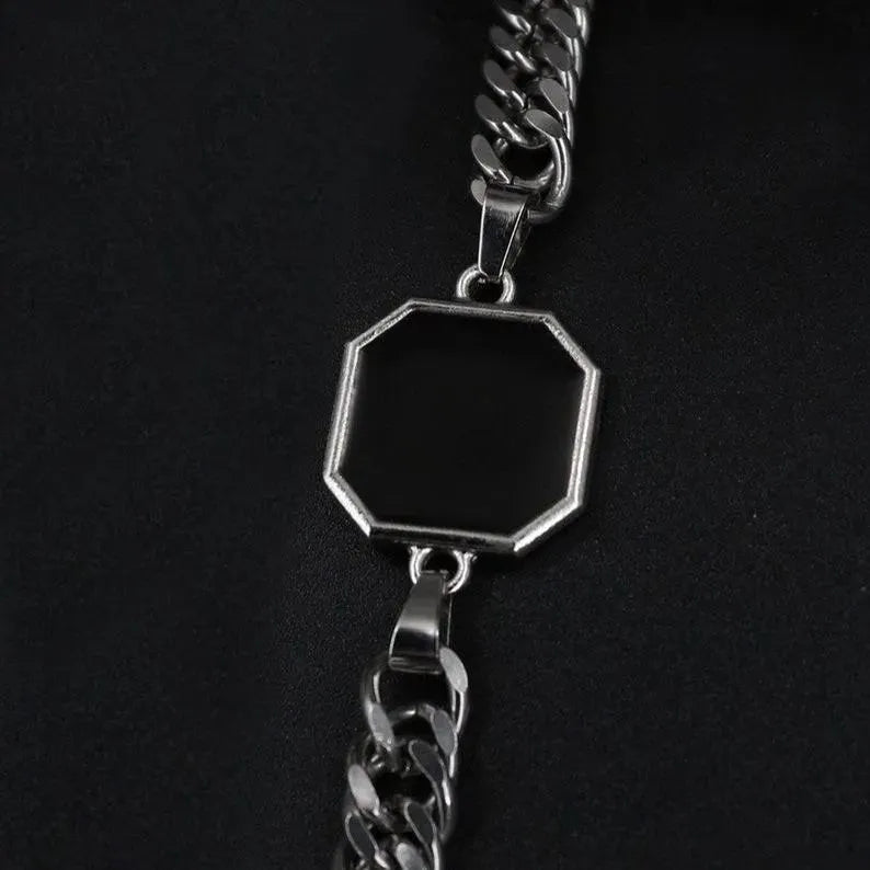 Personalized Temperature-Sensitive Photo Bracelet Magic Photo Men's Bracelet Which Changes Color With Temperature Best Gift For Him