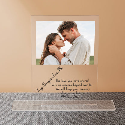 Customized Acrylic Sign with Picture and Text