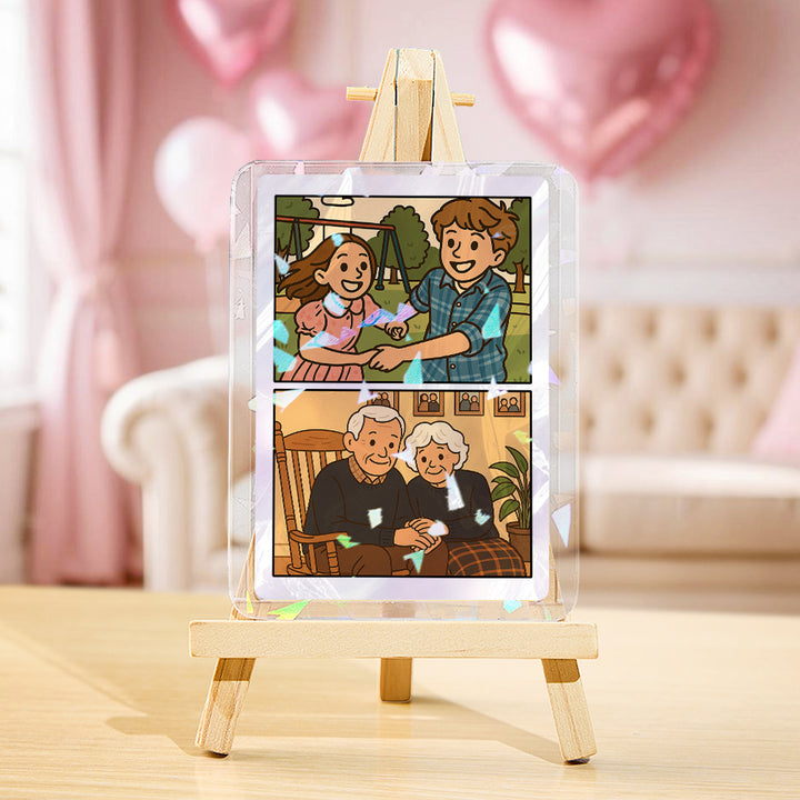 Custom Photo Anime-Style Double-Sided Game Card Personalized Birthday & Anniversary Gift