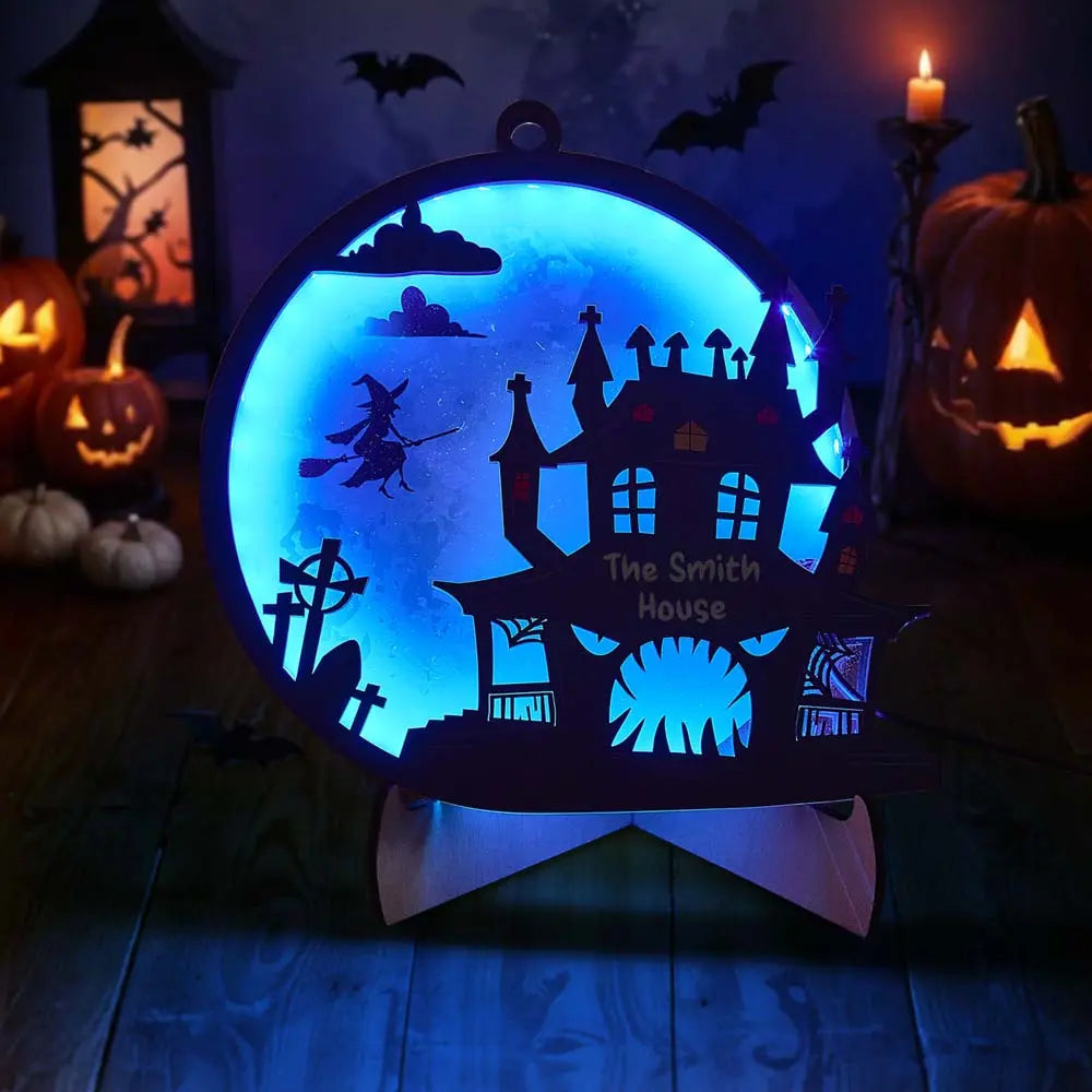 Custom Halloween Light with Name Halloween Home Decor Night Lamp for Halloween Gift