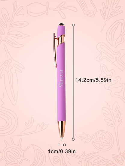 Custom Name Multifunction Ballpoint Pen with Drawstring Pouch Back to School Gift Birthday Gift Teacher’s Day Gift