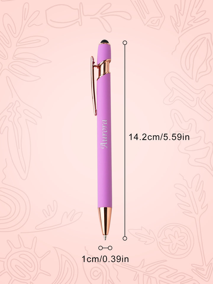 Custom Name Multifunction Ballpoint Pen with Drawstring Pouch Back to School Gift Birthday Gift Teacher’s Day Gift