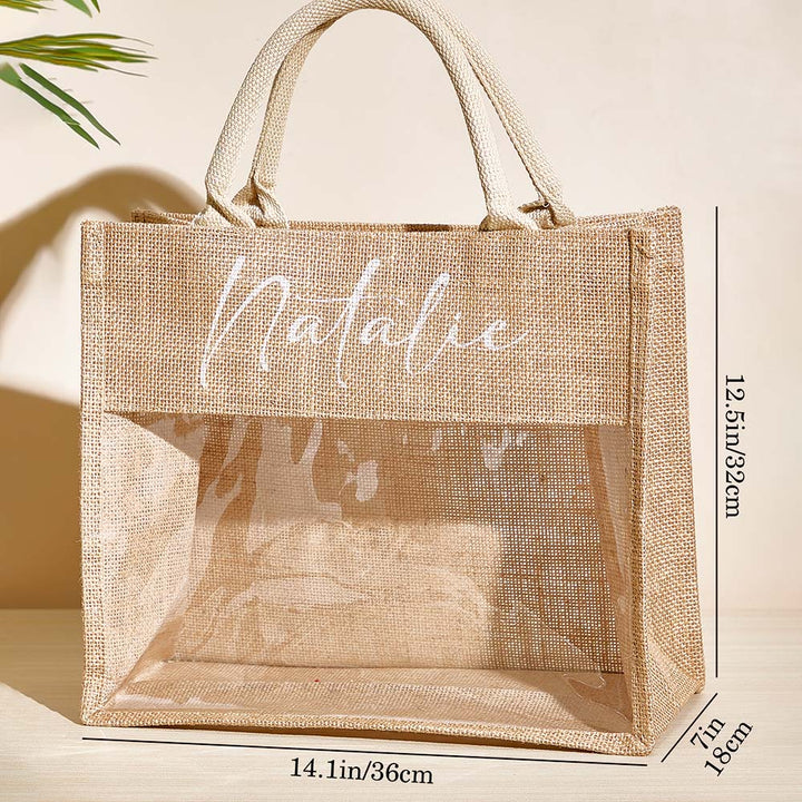 Personalized Bridesmaid Proposal Bags Monogram Tote Bag Wedding Gift for Her