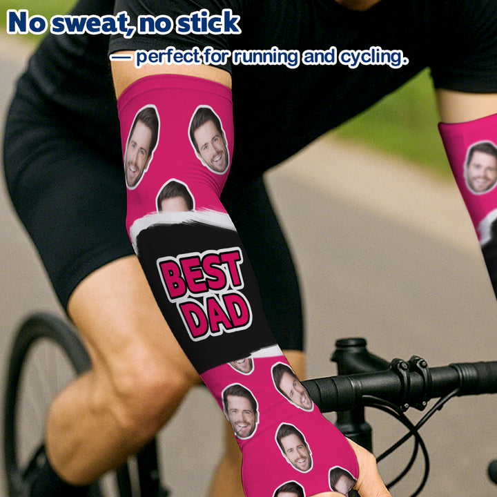 Custom Face Photo Arm Sleeves Summer Gift Birthday Gift