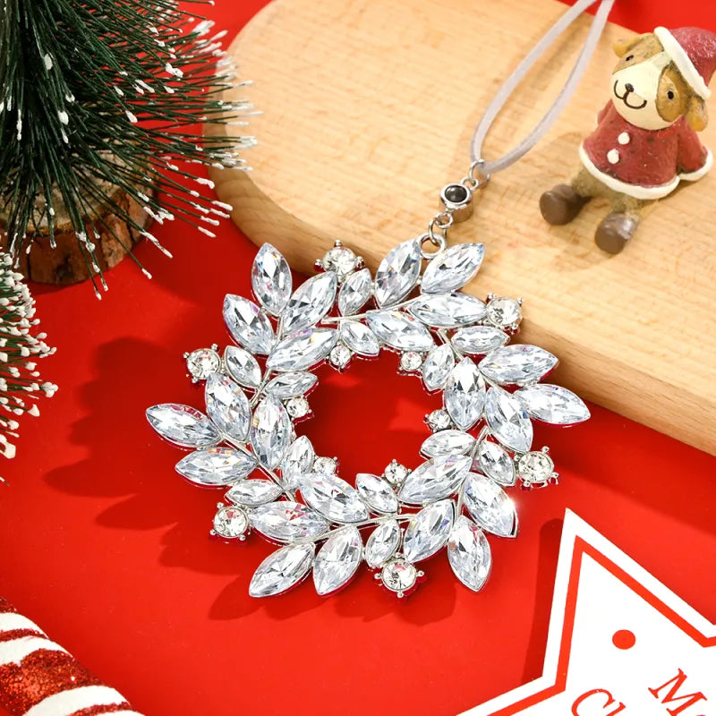 Personalized Photo Wreath Projection Ornaments Christmas Tree Decoration Ornaments for Christmas Gifts