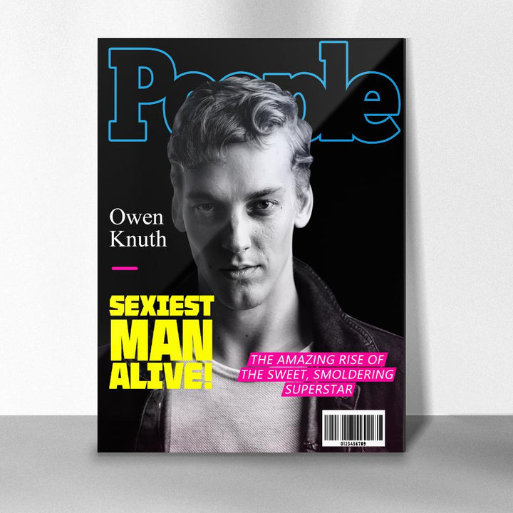 Custom Photo People Magazine Cover Plaque Gift For Boyfriend