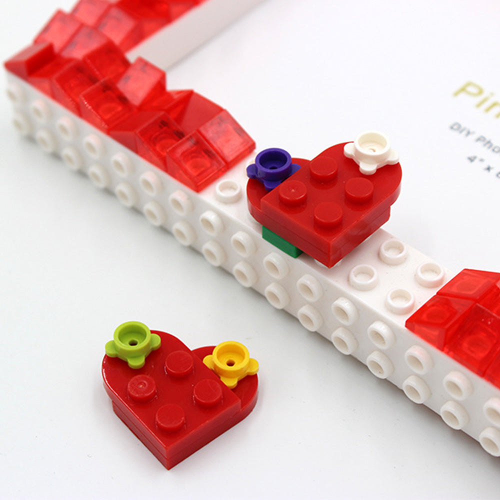 Custom Red Building Blocks Picture Frame DIY Photo Frame