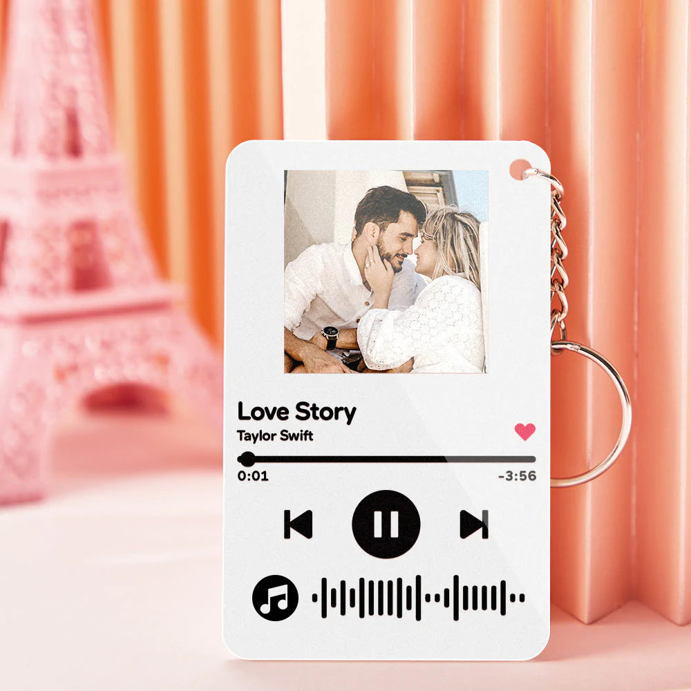 Custom Photo Scannable Music Code Music Plaque Gifts For Her/Him