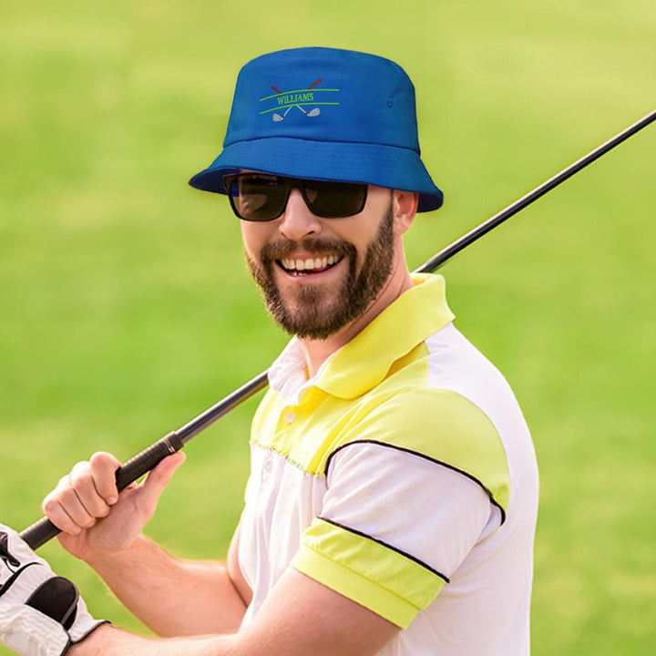 Custom Embroidery Golf Bucket Hat Personalized Name Fisherman Cap Gift for Golf Lover