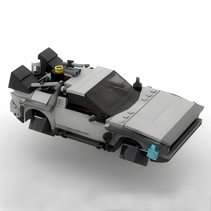 Back to the Future Time Machine DeLorean (MOC58776) Creative Vehicle Racing Car Building Blocks Construction Toy Brick Figures Gift