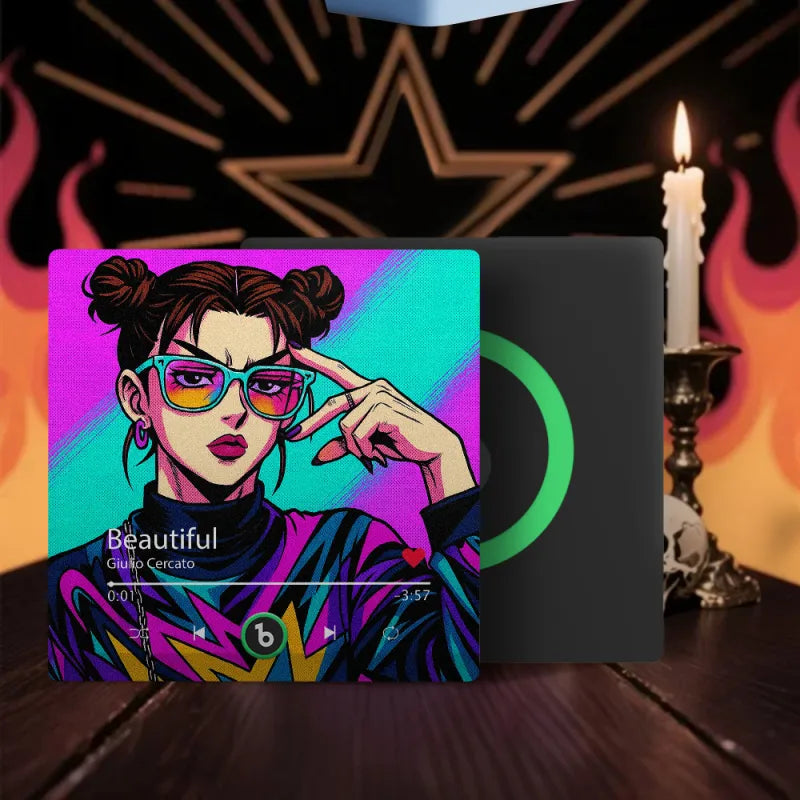 FridgeBeats Frameless 4.0 Custom Anime-style Music Fridge Magnet and Photo Music Wall Photo Sticker Music Movement