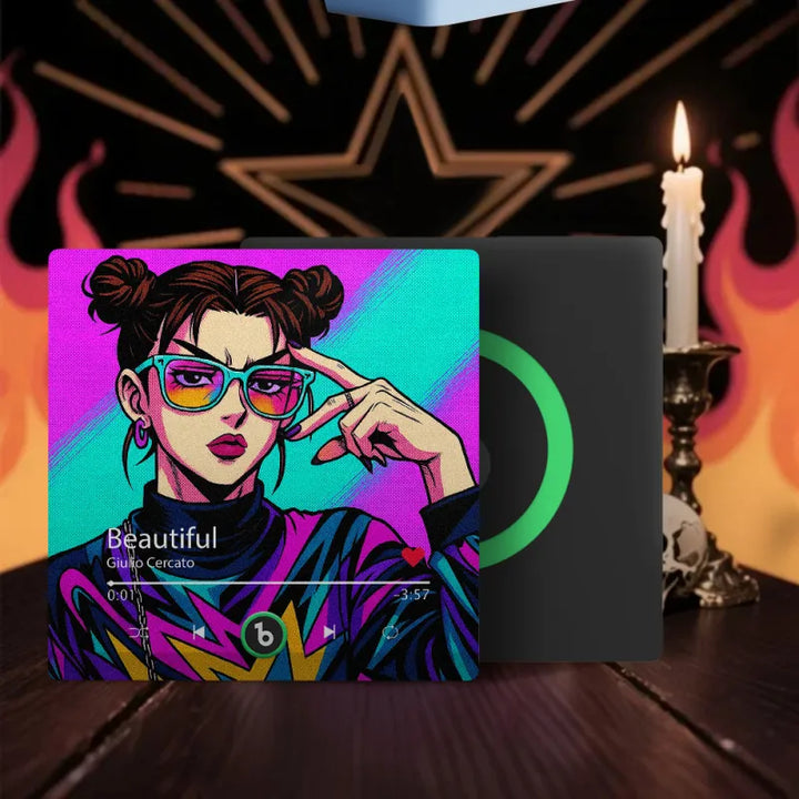 FridgeBeats Frameless 4.0 Custom Anime-style Music Fridge Magnet and Photo Music Wall Photo Sticker Music Movement