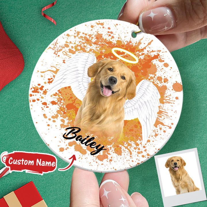 Personalized Pet Memorial Photo Ornament Christmas Tree Decoration Gift for Pet Lovers