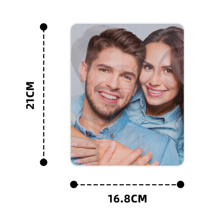 Personalized Lenticular Photo Frame – Custom 2-Image Flip Frame Birthday or Anniversary Gift