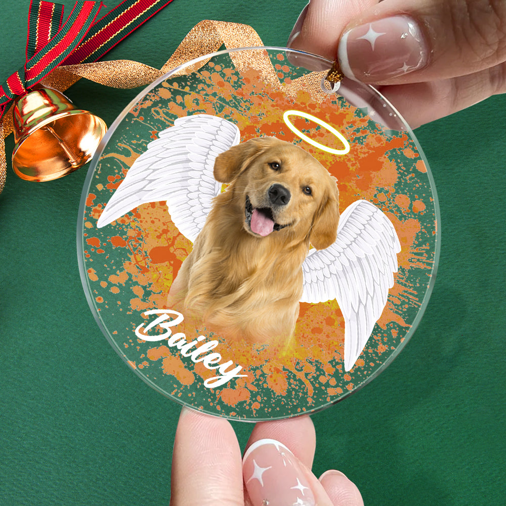 Personalized Pet Memorial Photo Ornament Christmas Tree Decoration Gift for Pet Lovers