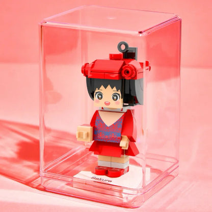 Custom Mini Fully Body 1 People Mini Brick Figure Keychain and Bag Charm Birthday Gift