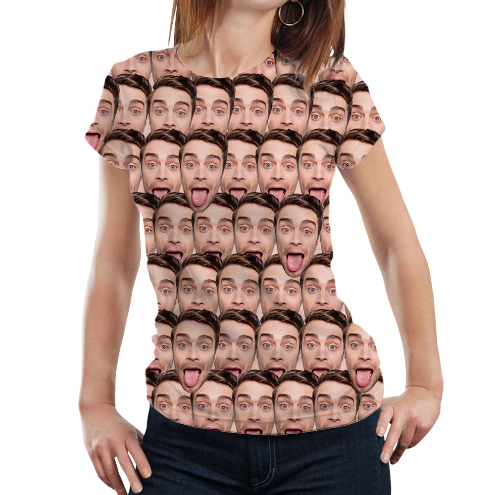 Custom Face T Shirt Printing Unisex Tee Shirts