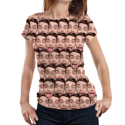Custom Face T Shirt Printing Unisex Tee Shirts