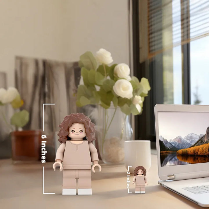 3D Print Custom Giant Minifigs Personalized Photo Turn Your Photo into Minifigs Gifts for Daughter Production Time: 7–10 Working Days