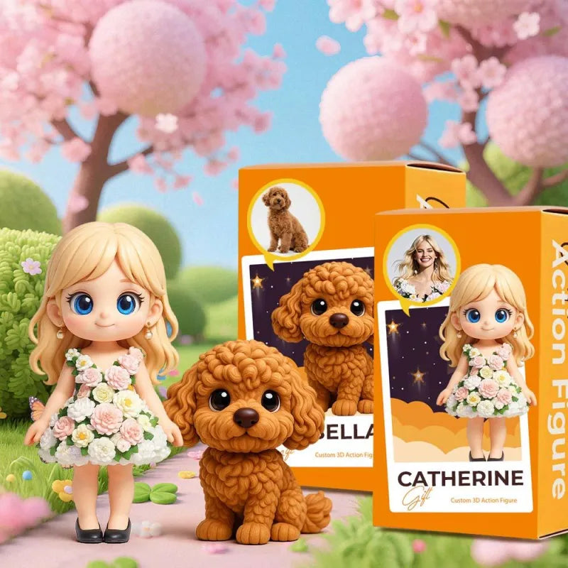 Custom Cute 3D Mini Figure Office Desk Figurine Based on Your Picture Birthday Gift Valentines Gift Christmas Gift