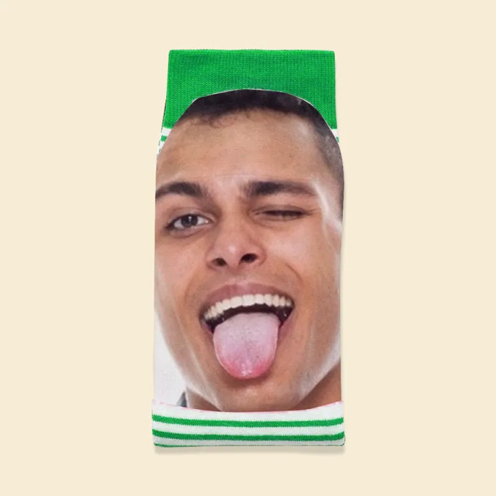 Custom Face Funny Socks Cartoon Style Photo Gifts for Him Her