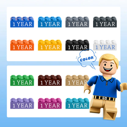 Building Block Gifts Custom Text Induction Gift Company Age Building Blocks Multi-Color Different Size Building Block Gifts