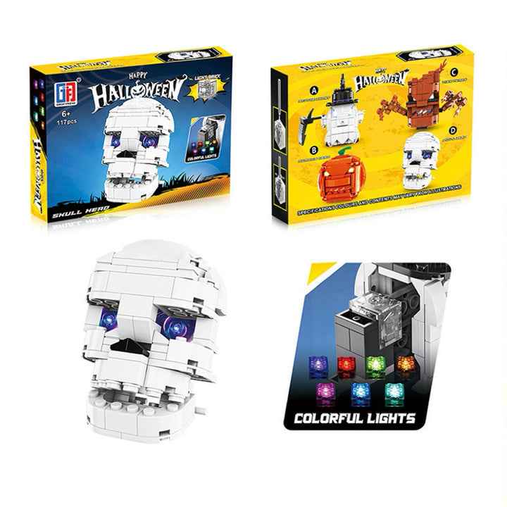 Halloween-Themed Brick Figures – Spooky Desktop Decoration & Party Supplies (4 Styles Available)
